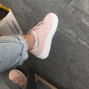Light pink AirForce 1 Nikes